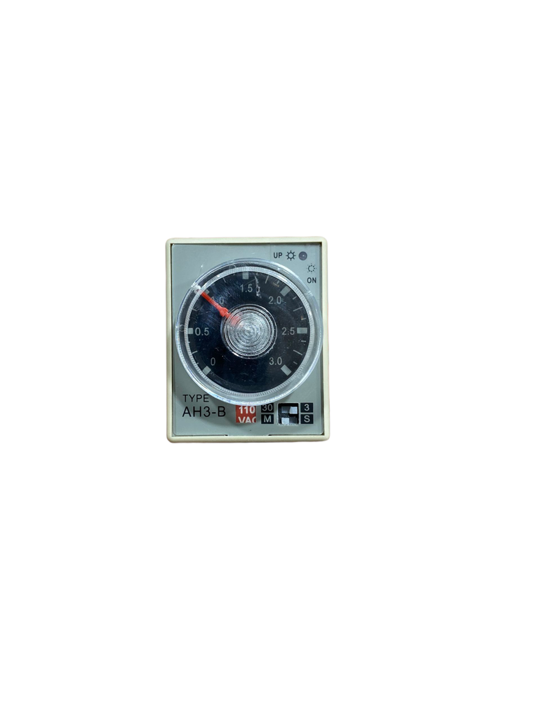 TEMPORIZADOR ON-DELAY, ANALOGICO DE RANGO MULTIPLE 8 PINES AH3-B 110V ANDELI 