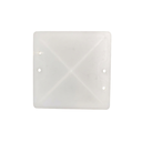 TAPA CIEGA PLASTICA CUADRADA 4X4" PVC BLANCA