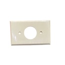 TAPA P/TOMACORRIENTE SENCILLO 3X20 MARFIL 1 HUECO REDONDO