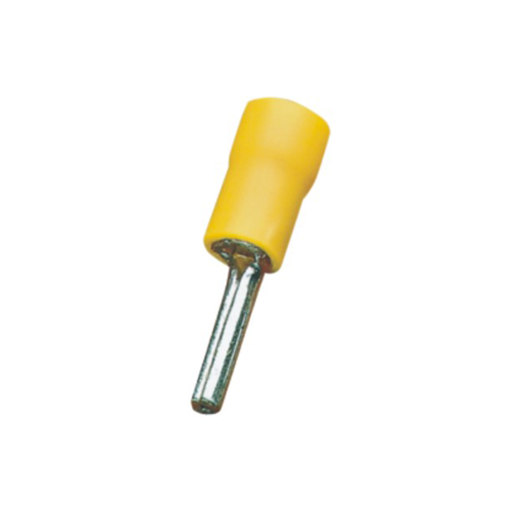 TERMINAL PUNTA HUECO AMARILLO P/CABLE 10-12AWG 2,8mm 7/64 plg 