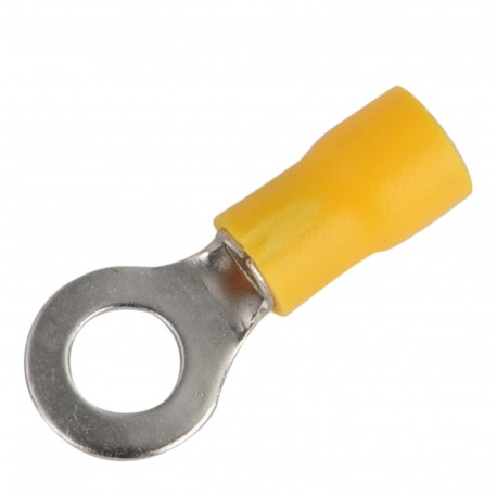 TERMINAL ANILLO AMARILLO P/CABLE 10-12AWG OJAL 3/16" 5.3mm