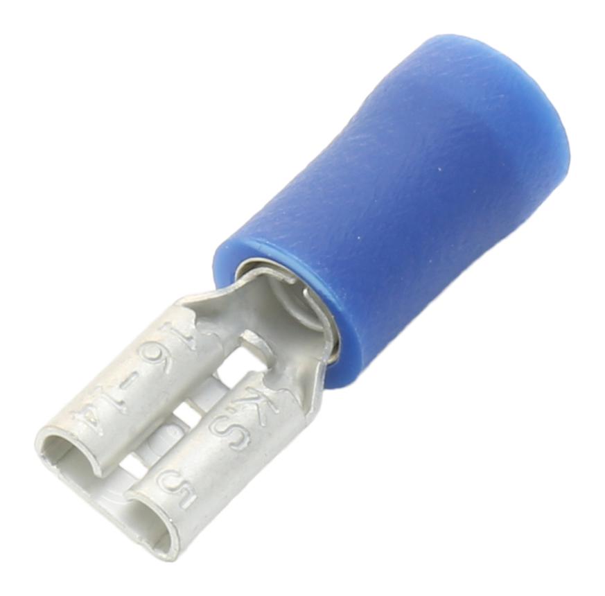 TERMINAL HEMBRA AZUL 187 P/CABLE 16-14AW 7/32 5,6mm