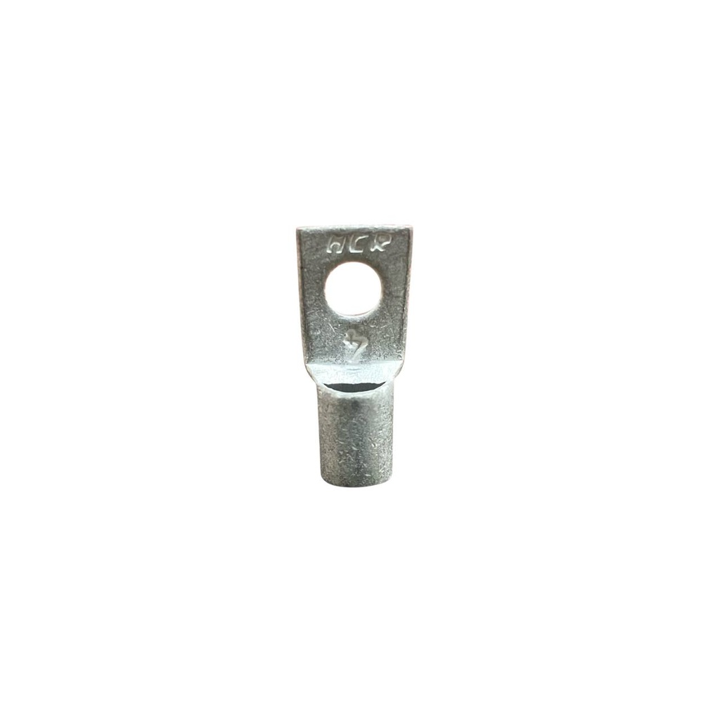 TERMINAL ANILLO 1H P/CABLE #4AWG OJAL 1/4" COBRE ESTAÑADO CAÑON CORTO