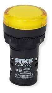 LUZ PILOTO LED 220V AMARILLA Ø22 mm 20 mA