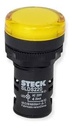 LUZ PILOTO LED 220V AMARILLA Ø22 mm 20 mA