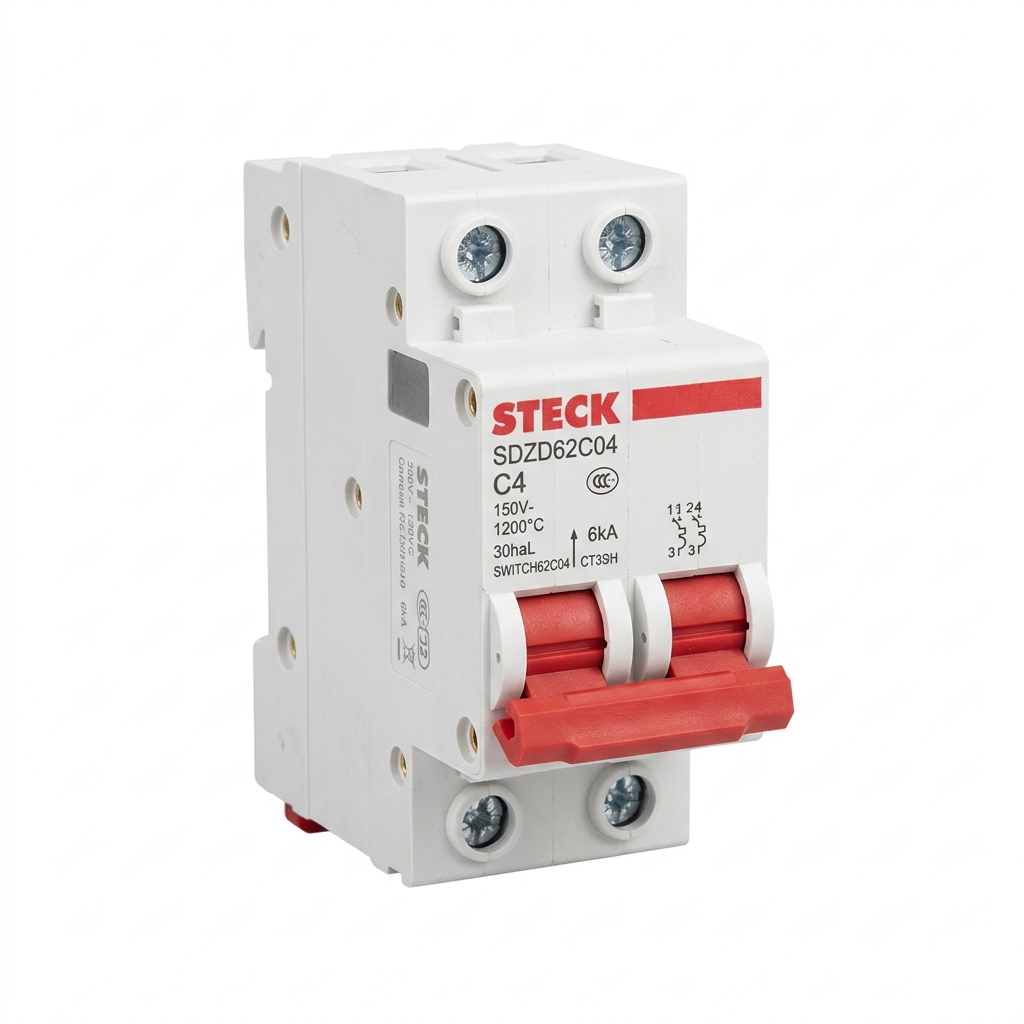 MINI BREAKER 2X4A 6KACC CURVA C 230/400V 50/60HZ