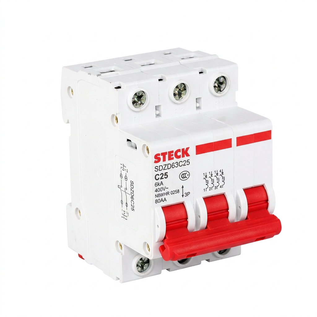 MINI BREAKER 3X25A 6KACC CURVA C 230/400V 50/60HZ