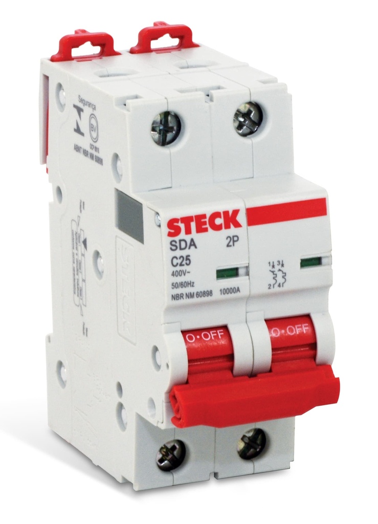 MINI BREAKER 2X20A 10KACC CURVA C 230/400V 50/60HZ