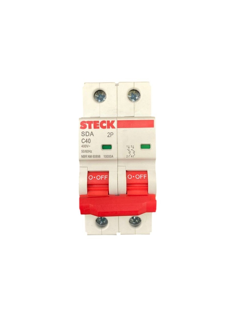 MINI BREAKER 2X40A 10KACC CURVA C 230/400V 50/60HZ