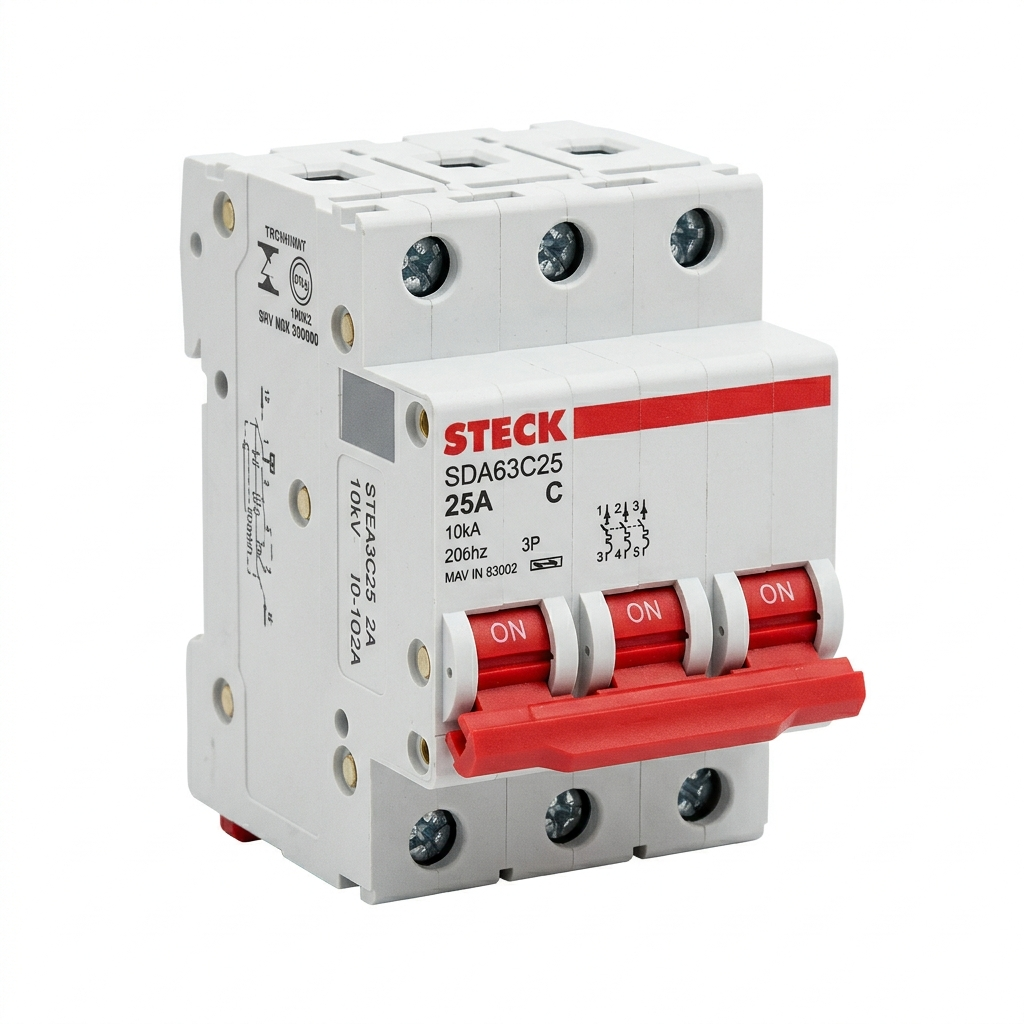 MINI BREAKER 3X25A 10KACC CURVA C 230/400V 50/60HZ