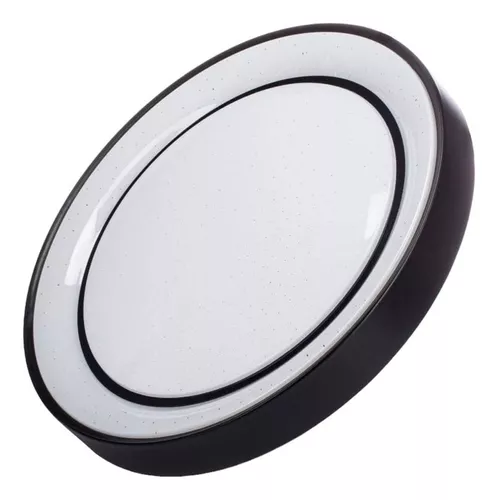 PLAFON DEC. IP20 46 W Ø500 X 80 MM 3 TONOS DIMMER NEGRO C/CONTROL