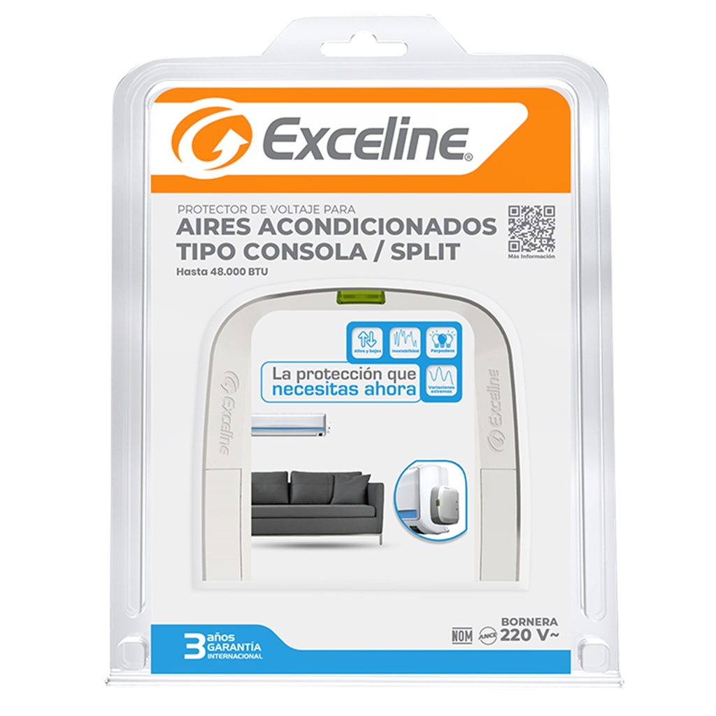PROTECTOR DE VOLTAJE PARA A/A TIPO SPLIT 220 VAC 48.000 BTU SUPRESOR DE PICOS EXCELINE
