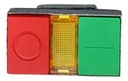 PULSADOR DOBLE METALICO SOBRESALIENTE LUMINOSO