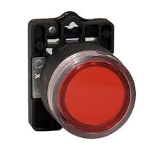 PULSADOR LUMINOSO ROJO PLASTICO