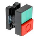 PULSADOR DOBLE PLASTICO RASANTE