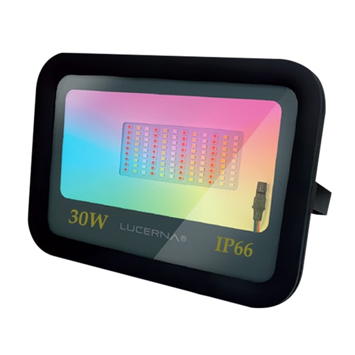 REFLECTOR LED 30 W RGB 90-277 V IP65 C/CONTROL 4 MODOS