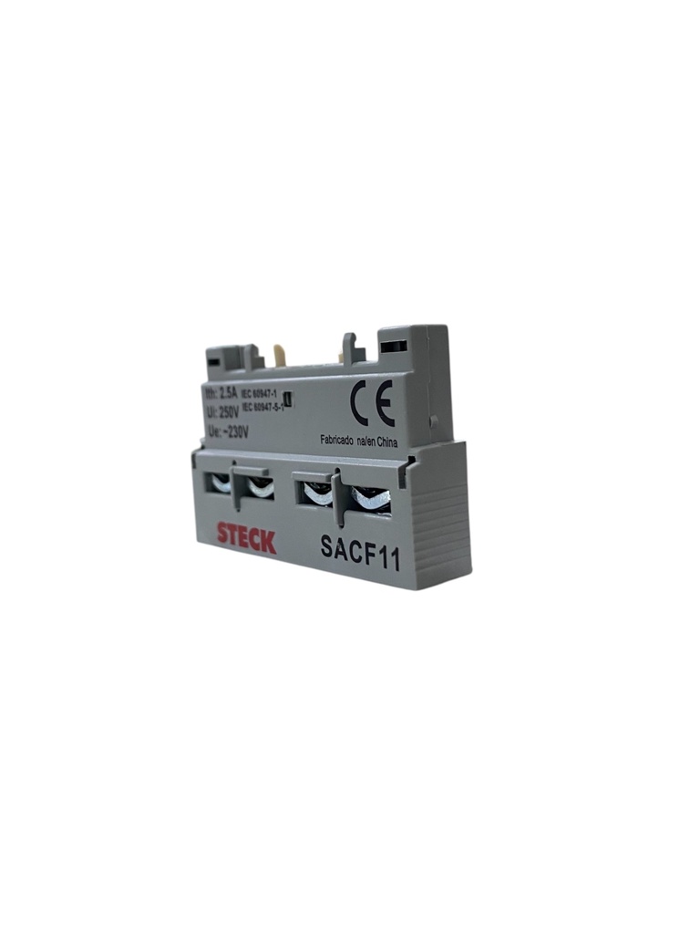 BLOQUE DE CONTACTO AUXILIAR 1NO+1NC MONTAJE FRONTAL GUARDAMOTOR FRAME 25