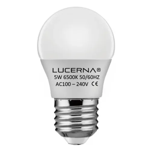 BOMBILLO LED 5W 450LM 6.500°K IP20 100-240V E27 G45