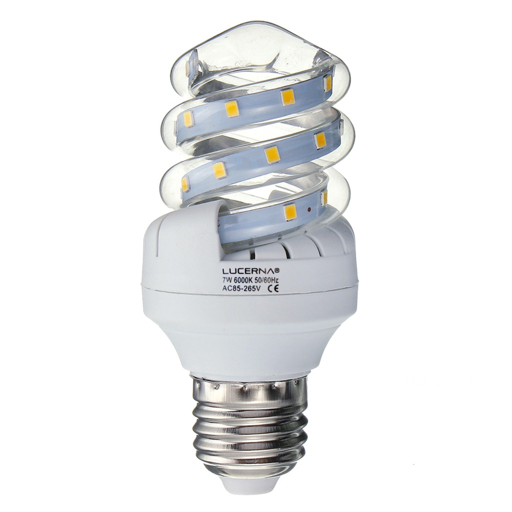 BOMBILLO LED 7W 630LM 6.000°K IP20 100-240V E27 TIPO ESPIRAL