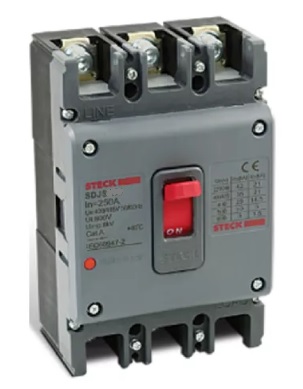 BREAKER 3X125A CAJA MOLDEADA  42KA 220 VAC - 29 KA 440 VAC SDJS125 STECK