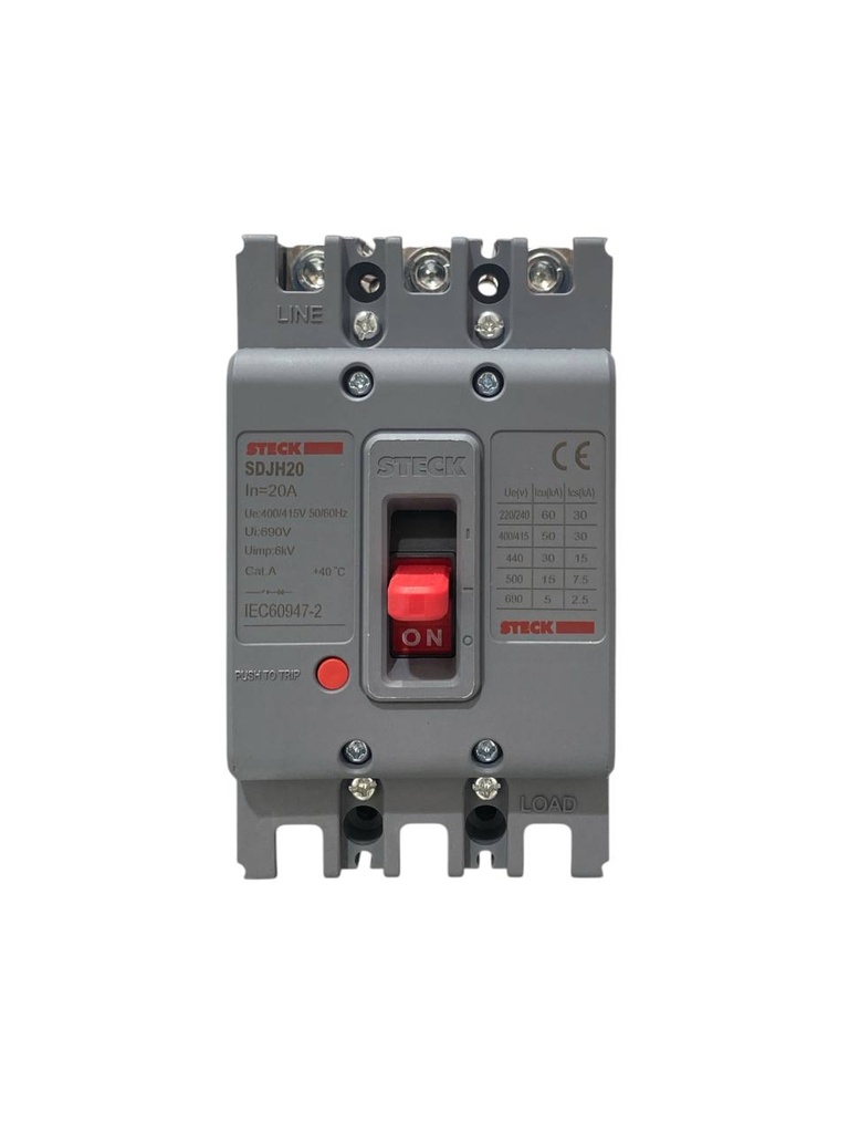 BREAKER 3X20A CAJA MOLDEADA  60KA 220V - 30KA 440V
