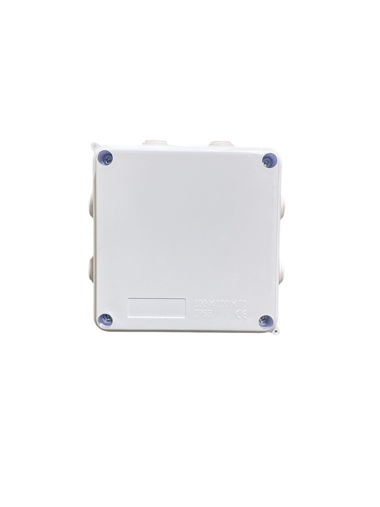 CAJA DE DERIVACION PLASTICA 100X100X70mm (4X4X2,7") PREPONCHADO IP65