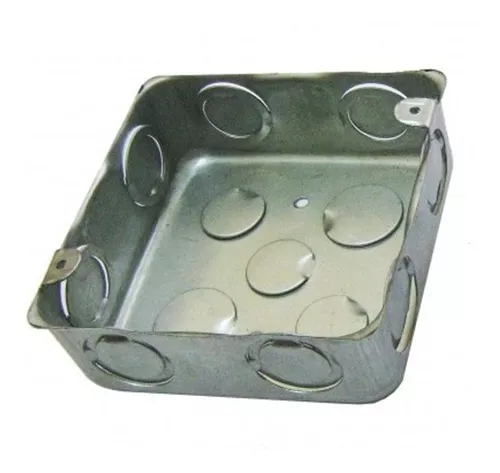CAJETIN METALICO CUADRADO 4X4"