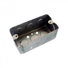 CAJETIN METALICO RECTANGULAR 4x2" EMT SALIDA 3/4"