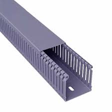 CANALETA RANURADA 40x60mm x 2m C/TAPA PVC GRIS  