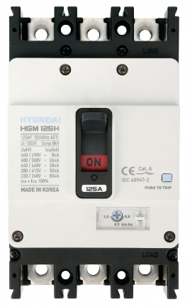 BREAKER 3X160 A CAJA MOLDEADA (BREAKER)  AJUSTABLE HYUNDAI