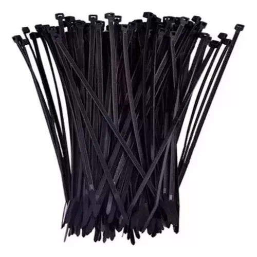 AMARRE PLASTICO 4X250 DB ELECTRIC (100 UNIDADES) NEGRO
