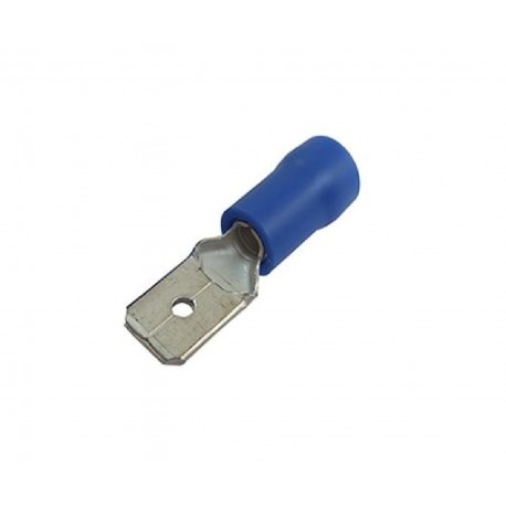 TERMINAL MACHO AZUL 250 P/CABLE 16 A 14 D=6.35MM 1/4