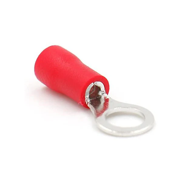 TERMINAL ANILLO ROJO  P/CABLE 22-16AWG OJAL 5/32 4MM