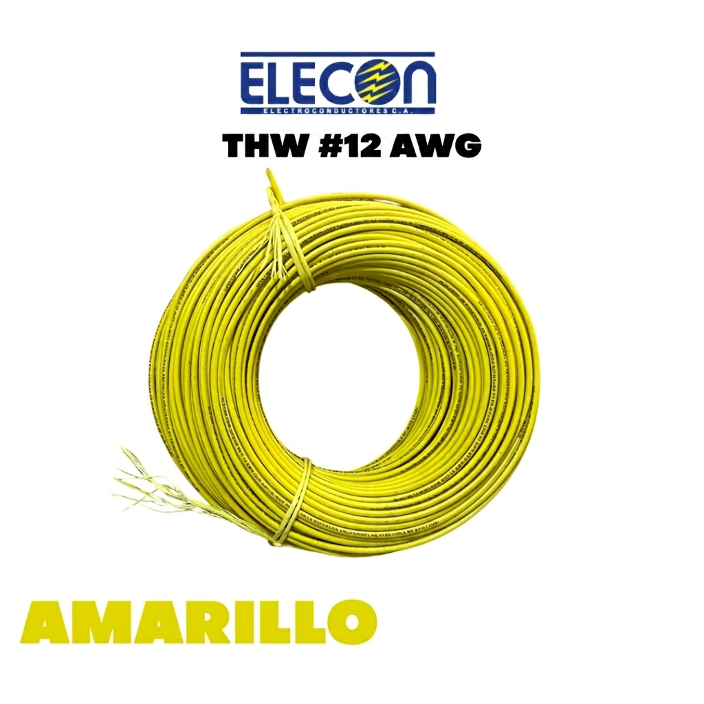 CABLE 12 AWG (3.31mm²) THW-2 THHW / AWG CU 90°/ PVC 600V ELECON