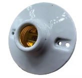 SOCATE E27 REDONDO 4" SUPERFICIAL PORCELANA BLANCO 