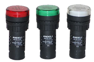 LUZ PILOTO LED 220V C/ALARMA AUDIBLE 20MA