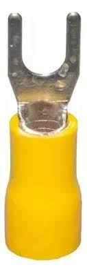 TERMINAL HORQUILLA  AMARILLO 12-10AWG 1/4 6,5MM