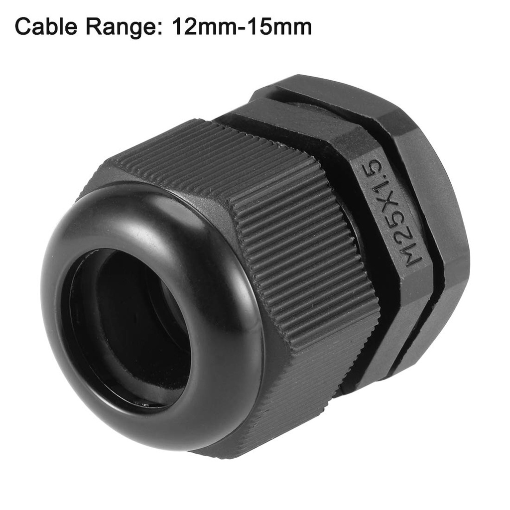 PRENSA ESTOPA PVC M25X1.5 IP68 NEGRO