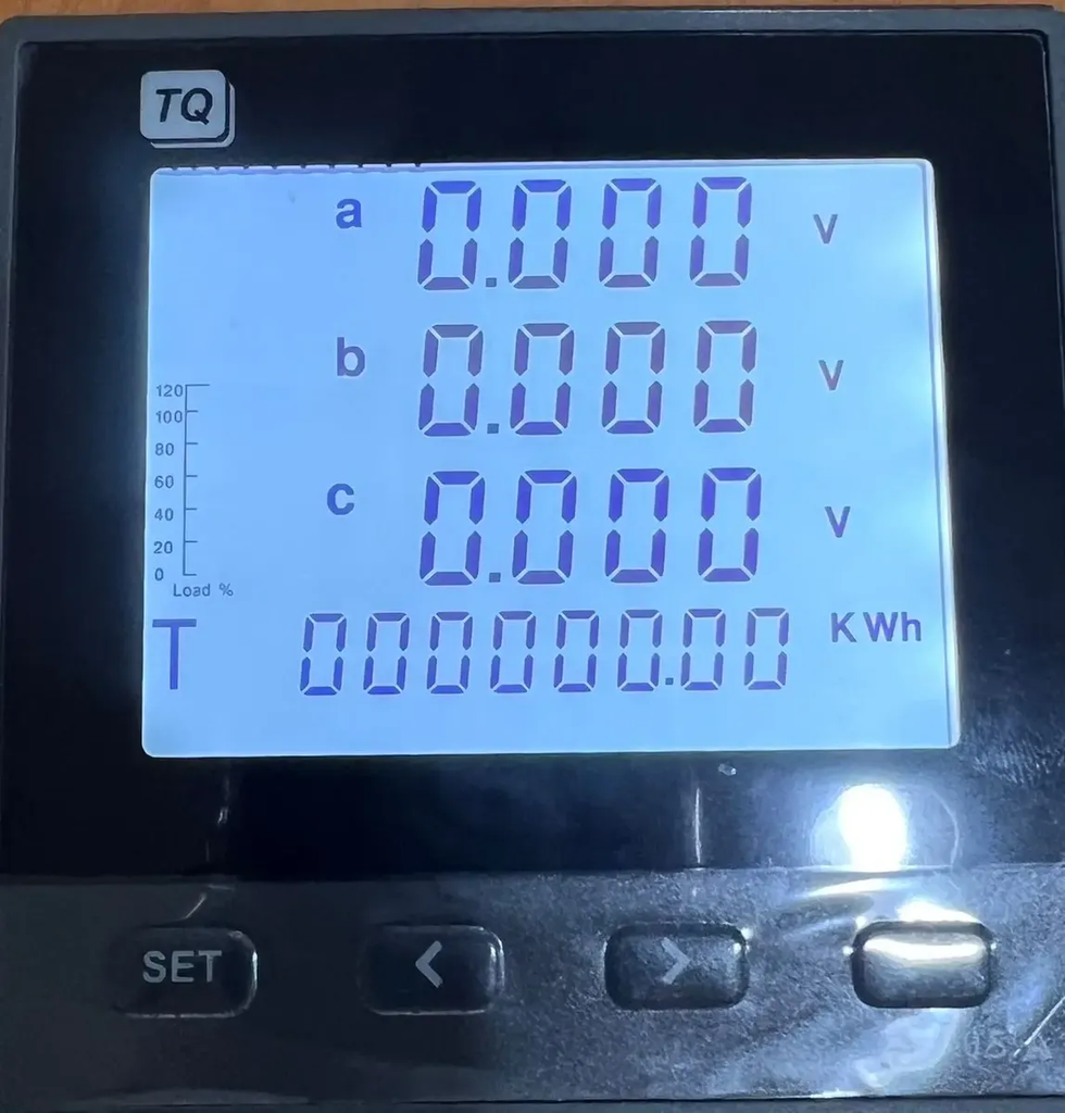 MULTIMETRO DIGITAL MULTIVARIABLE PANTALLA LCD MODBUS-RTU/RS485. (96X96MM) 50-500V (4 hilos 3 fases / 3 hilos 3 fases). 45-65Hz (MIDE : A,V,HZ, W,VAR Y COS) MEDICION: DIRECTA 50mA a 5A / INDIRECTA: (CON TRASFORMADORES DE CORRIENTE) hasta 9.999A.