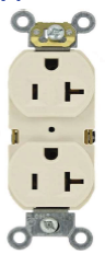 TOMACORRIENTE DOBLE T HORIZONTAL 125V-250V 20A ILUM-VEN