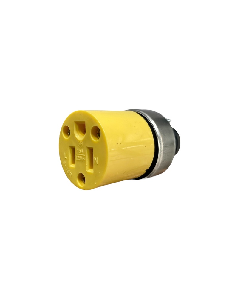 TOMACORRIENTE AEREO 125-250V 15A 2P+T EUROAMERICANO LD-665 ILUM-VEN