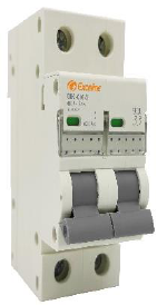 MINI BREAKER 2X1A 6KACC CURVA C 230/400V 50/60HZ