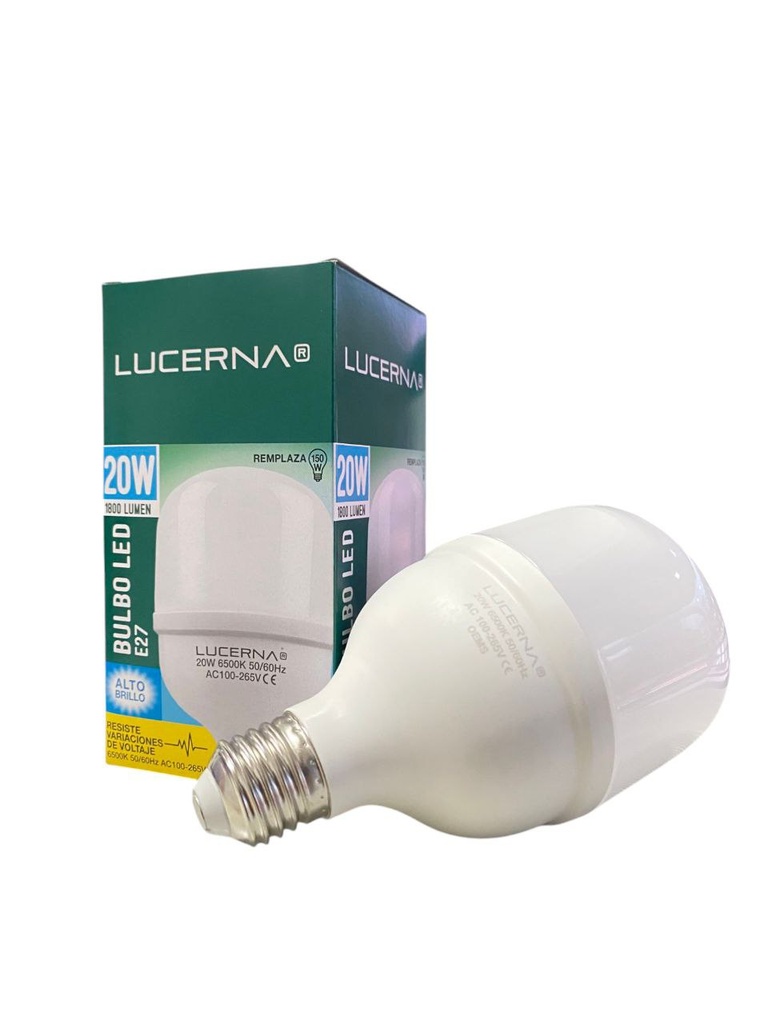 BOMBILLO LED 20W 1.800LM 6.500°K IP20 100-277V  E27