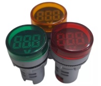 LUZ PILOTO LED VERDE VOLTIMETRO 22mm