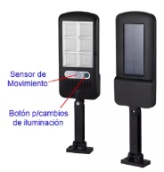 LUMINARIA LED 30W ALUMBRADO PUBLICO C/PANEL SOLAR LD-659 ILUM-VEN