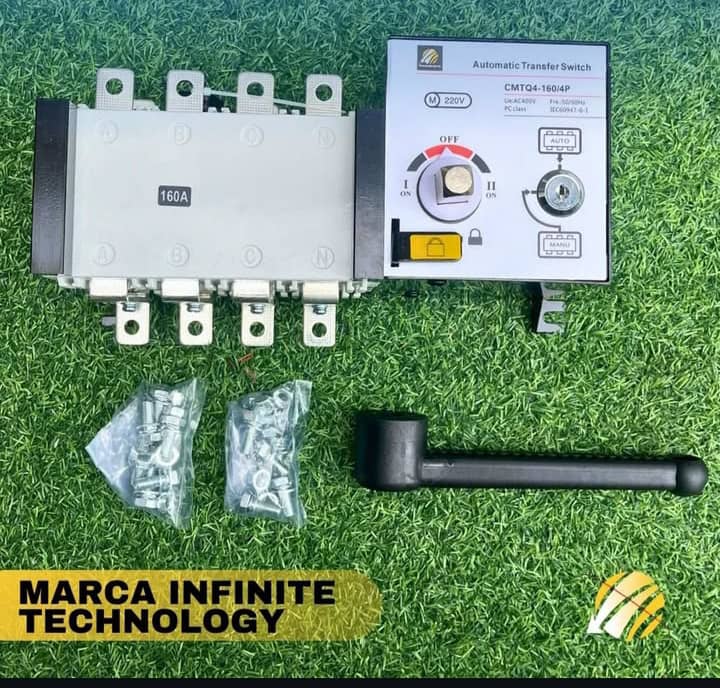TRANSFERENCIA AUT/MANUAL 160AMP 4POLOS 50/60HZ 220V INFINITY TECNOLOGY