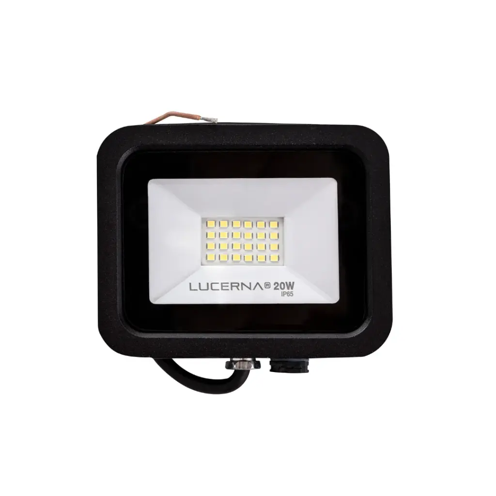 REFLECTOR LED 20 W COMPACTO 3000°K 100-277 V 85 LM/W IP65 LUCERNA