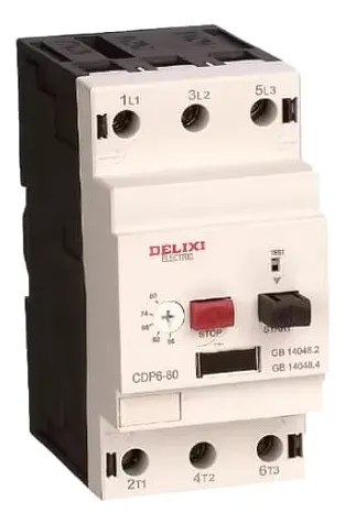 GUARDAMOTOR 40-63A SERIE CDP6-80 MARCA DELIXI