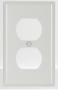 TAPA P/TOMACORRIENTE DOBLE PLASTICA 4X2 TIPO 270 BLANCA
