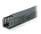 CANALETA RANURADA 80x60mm x 2m C/TAPA PVC GRIS